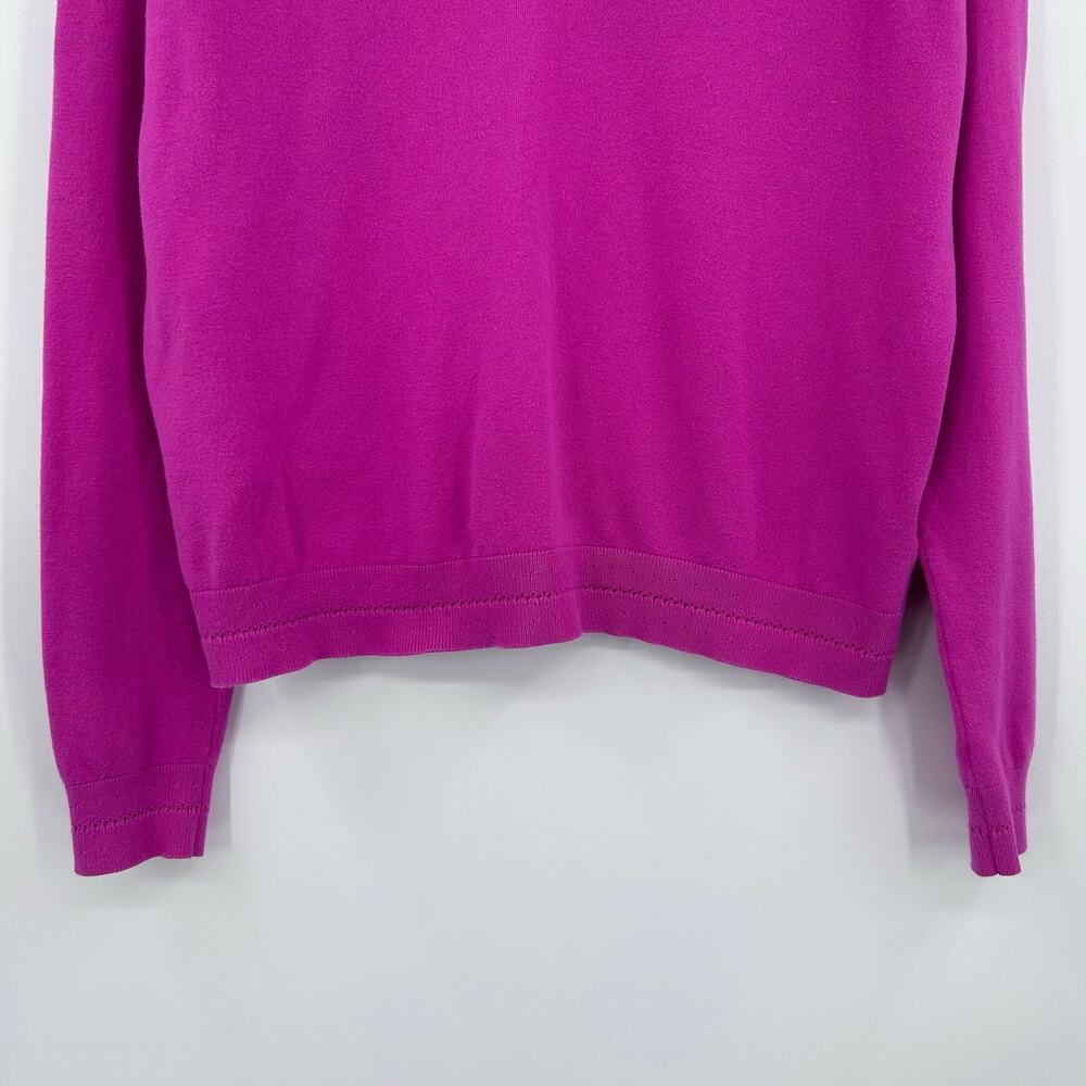 Boden Catriona Cotton V Neck Jumper Sweater Tickled Pink Long Sleeve Knit M - Picture 5 of 11
